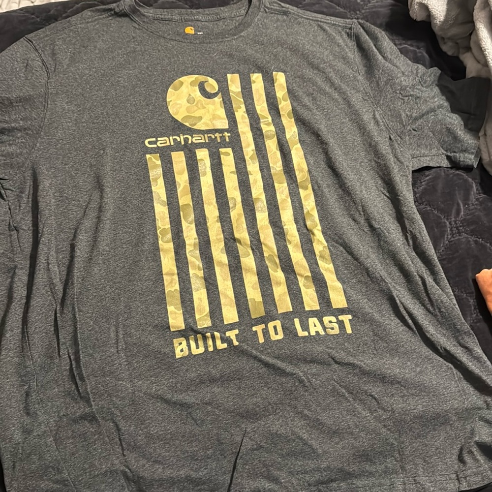 Carhartt gray with camo T-shirt size XXL